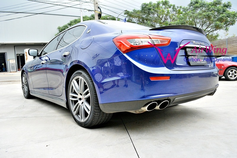 Maserati Ghibli carbon trunk spoiler 01